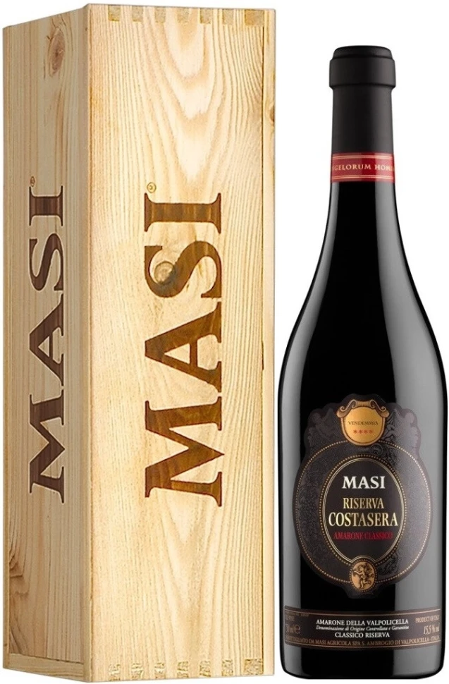 Вино Masi, Costasera Amarone Classico Riserva DOC, 2015, wooden box