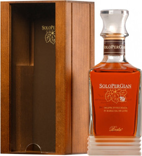 Граппа Berta SoloPerGian 2010 wooden box 700 мл