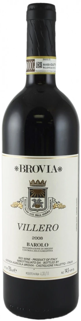 Вино Brovia, Villero Barolo DOCG, 2008
