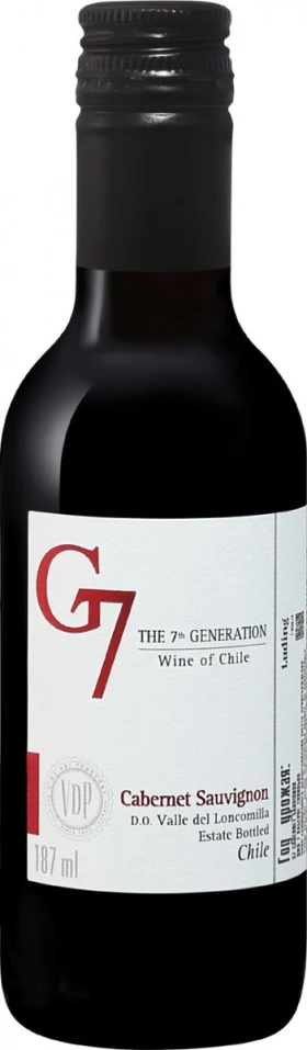 Вино Vina Carta Vieja, G7 Cabernet Sauvignon, Valley del Loncomilla DO, 2024, 187 мл