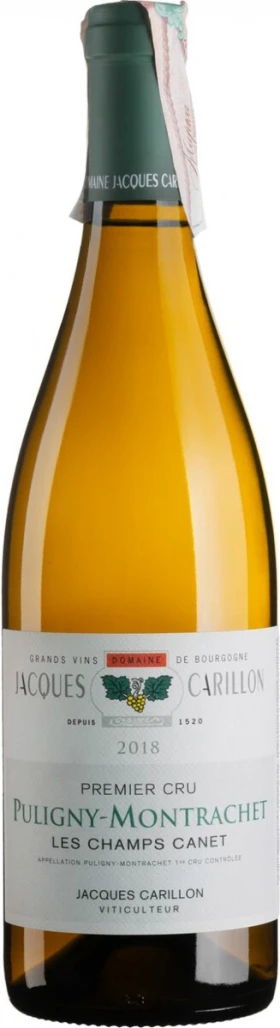 Вино Domaine Jacques Carillon, Puligny-Montrachet Premier Cru Les Champs Canet AOC, 2018
