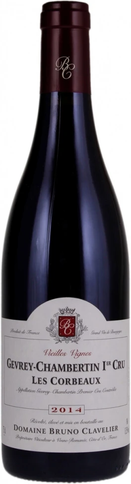 Вино Domaine Bruno Clavelier, Gevrey-Chambertin 1er Cru Les Corbeaux Vieilles Vignes AOC, 2014