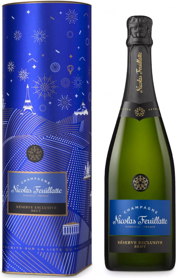 Шампанское Nicolas Feuillatte Reserve Exclusive Brut metal tube