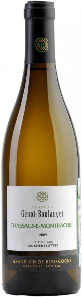 Вино Chateau Genot-Boulanger, Chassagne-Montrachet Premier Cru Les Chenevottes, 2009