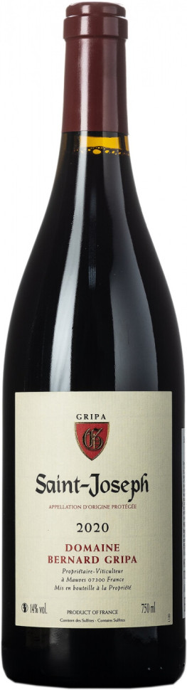 Вино Domaine Bernard Gripa Saint Joseph AOP Rouge 2020