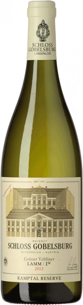 Вино Schloss Gobelsburg, Gruner Veltliner Lamm, Kamptal DAC Reserve, 2012