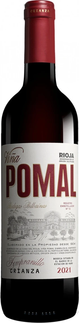 Вино Bilbainas, Vina Pomal Crianza, Rioja DOC, 2021