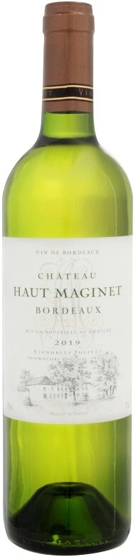 Вино Chateau Haut Maginet Blanc, Bordeaux AOC, 2019