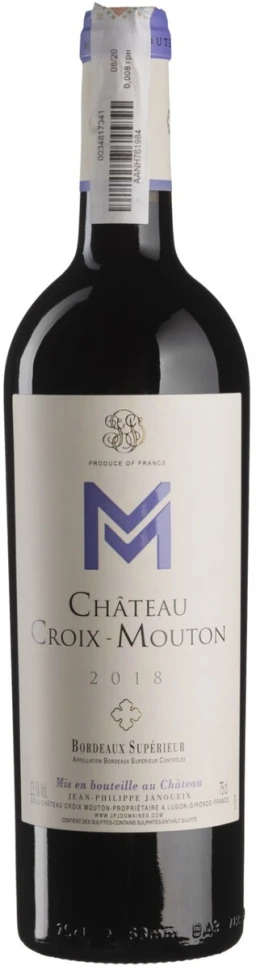 Вино Chateau Croix-Mouton, Bordeaux Superieur AOC, 2018