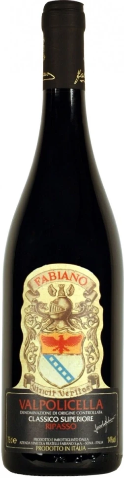 Вино Fabiano, Valpolicella Classico Superiore DOC Ripasso, 2012