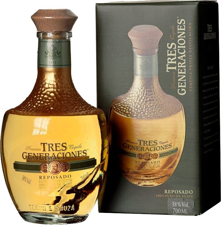 Текила Sauza Tres Generaciones Reposado gift box 0.7 л