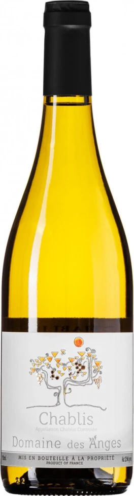 Вино Domaine des Anges, Chablis AOC, 2023