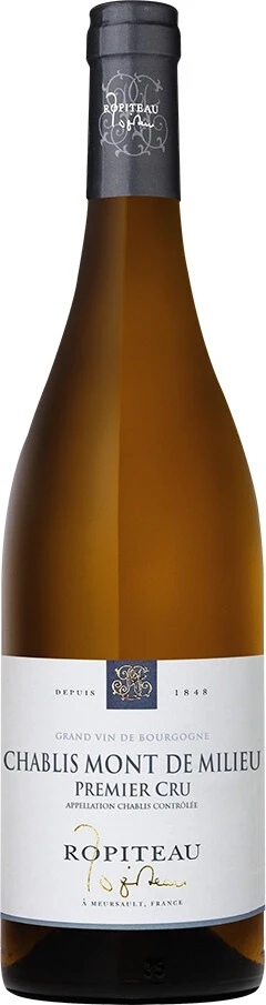 Вино Ropiteau, Chablis Premier Cru Mont de Milieu AOC, 2019