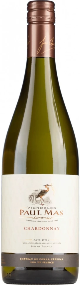 Вино "Paul Mas" Chardonnay, Pays d'Oc IGP, 2023