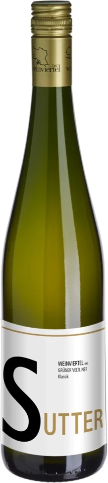 Вино Sutter, Gruner Veltliner Klassik, Weinviertel DAC, 2018
