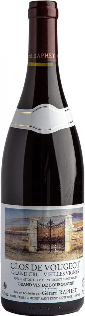 Вино Gerard Raphet, Clos de Vougeot Grand Cru Vieilles Vignes AOC, 2021