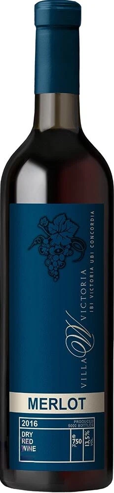 Вино Villa Victoria, Merlot, 2016