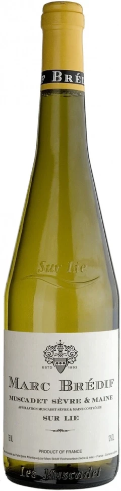 Вино Marc Bredif, Muscadet de Sevre et Maine Sur Lie AOC, 2014