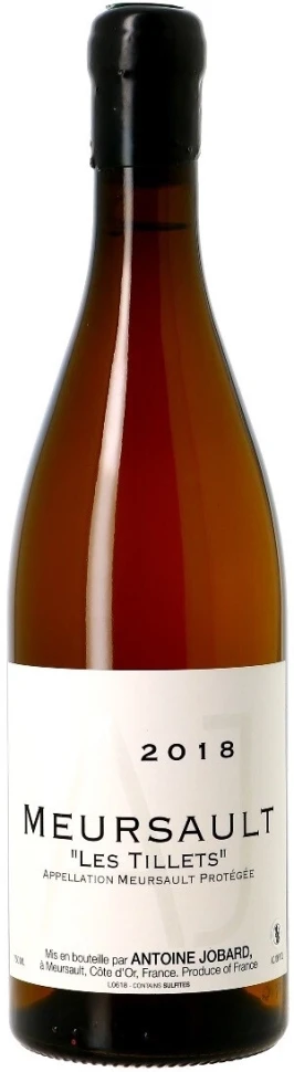 Вино Antoine Jobard, Meursault Les Tillets AOP, 2018
