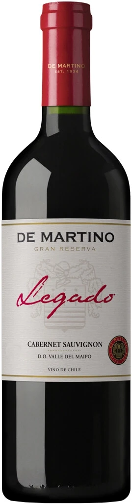 Вино De Martino, Legado Cabernet Sauvignon, Maipo DO, 2016