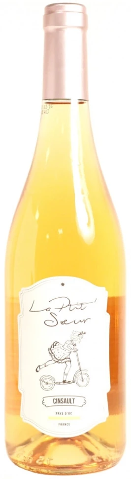 Вино La Ptit' Soeur Cinsault Rose, Pays d'Oc IGP, 2020