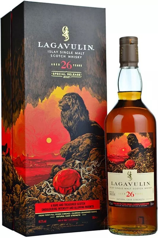 Виски Diageo Lagavulin 26 Years Old Release 2021 gift box 700 мл