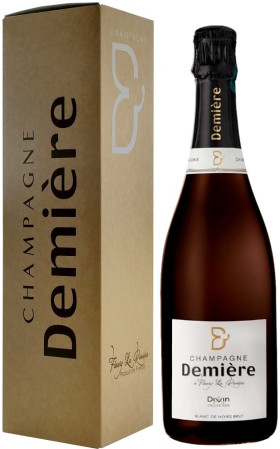 Шампанское Demiere Divin Blanc de Noirs Brut Champagne AOC gift box