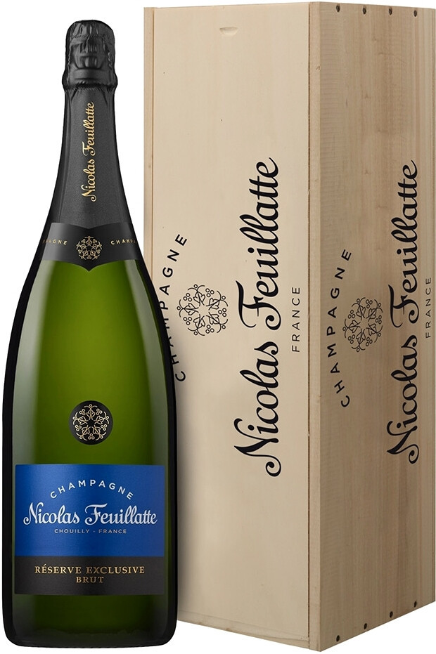Шампанское Nicolas Feuillatte Reserve Exclusive Brut wooden box 3 л