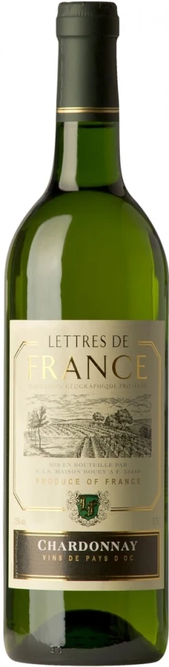 Вино Maison Bouey Lettres de France Chardonnay VdP 2009