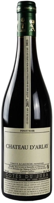 Вино Chateau d'Arlay, Pinot Noir, Cotes du Jura AOC, 2017