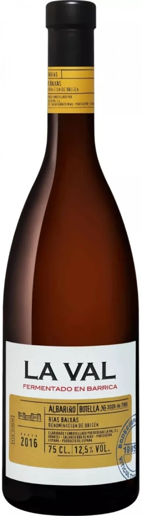 Вино La Val, Fermentado en Barrica Albarino, Rias Baixas DO, 2016