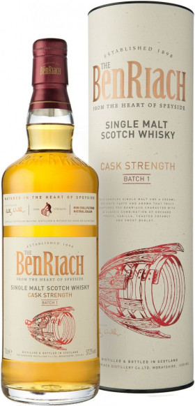 Виски Benriach Cask Strength Batch 1 in tube 700 мл