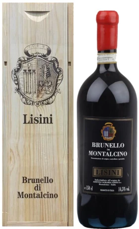 Вино Lisini, Brunello di Montalcino DOCG, 2019, wooden box, 1.5 л