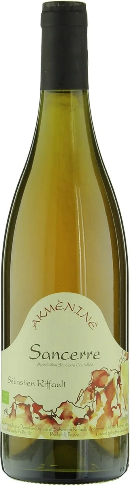 Вино Domaine Etienne et Sebastien Riffault, Akmenine, Sancerre AOC, 2018