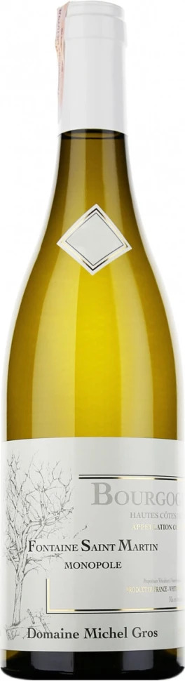 Вино Domaine Michel Gros, Bourgogne Hautes Cotes de Nuits Fontaine Saint Martin Blanc, 2018