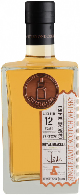 Виски The Single Cask Royal Brackla Cask № 304160 12 Years Old 700 мл