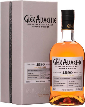 Виски GlenAllachie 30 Years Old Cask №3593 1990 gift box 500 мл