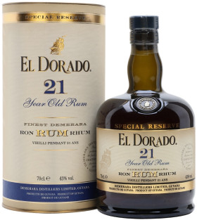 Ром El Dorado Special Reserve 21 Years Old in tube 0.7 л