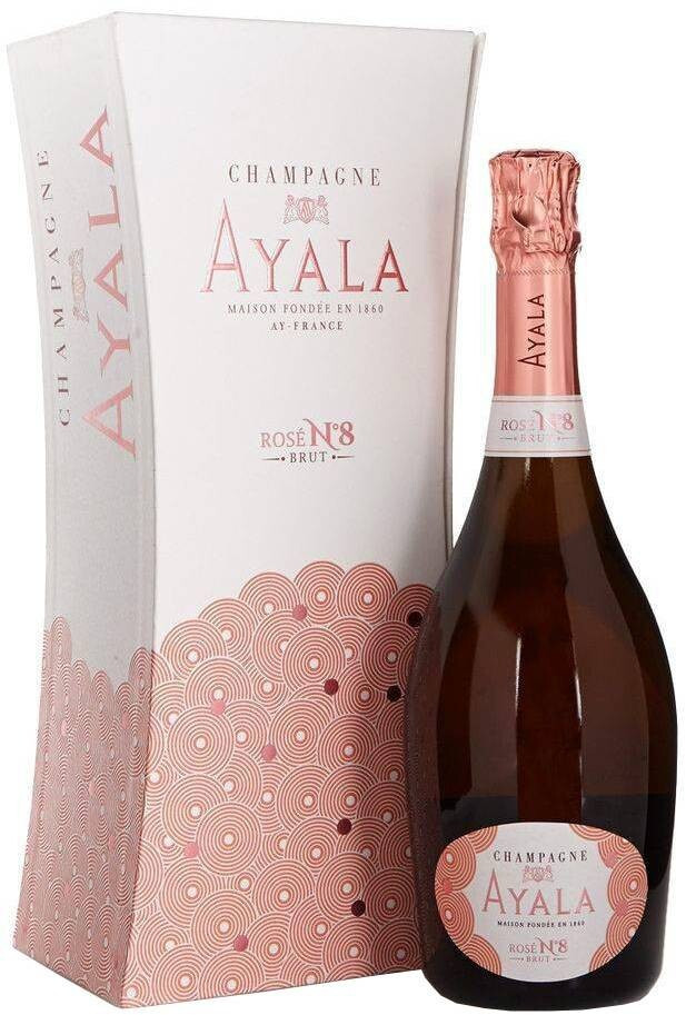 Шампанское Ayala Rose №8 Brut gift box