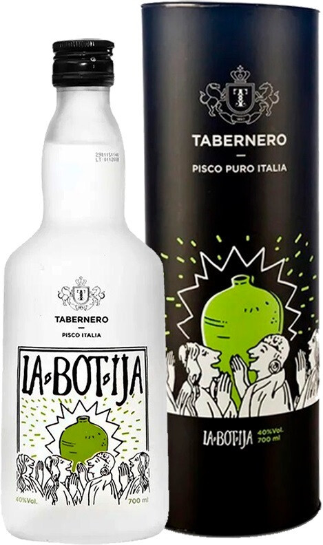 Водка Tabernero La Botija Pisco Puro Italia gift box 700 мл
