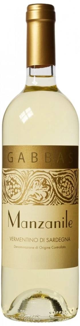 Вино Gabbas, Manzanile, Vermentino di Sardegna DOC, 2015