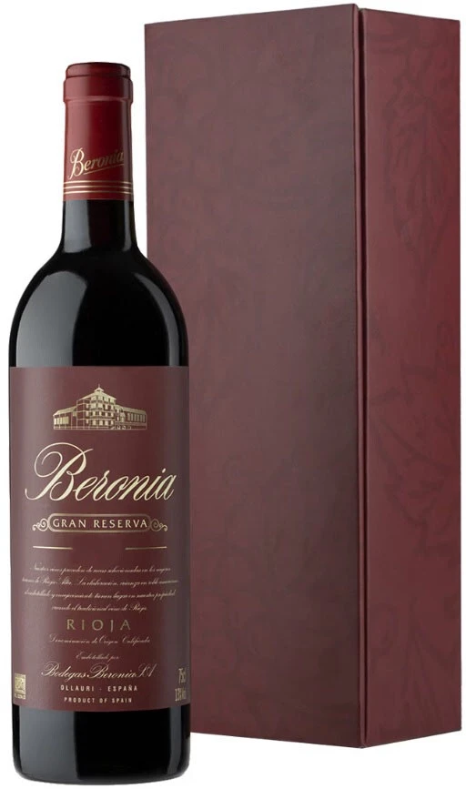 Вино Beronia Gran Reserva, Rioja DOC, 1982, gift box