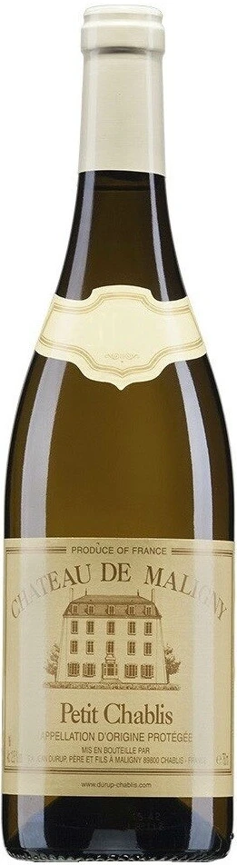 Вино Chateau de Maligny, Petit Chablis AOC, 2013, 375 мл