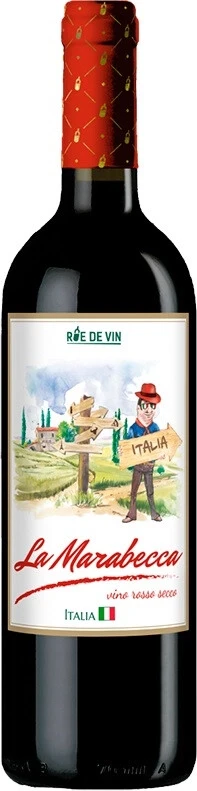 Вино Cantine Rasore, "Rue de Vin" La Marabecca Rosso Secco