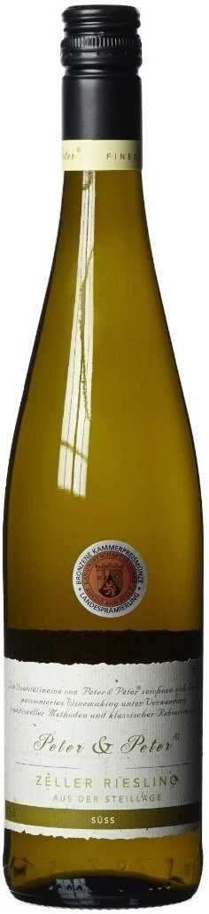 Вино Peter &amp; Peter, Zeller Riesling Aus der Steillage Suss, 2013