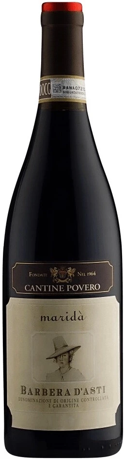 Вино Cantine Povero, Barbera d'Asti Marida DOCG, 2016