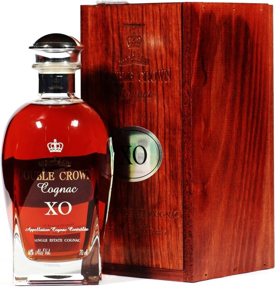 Коньяк Double Crown XO wooden box 700 мл