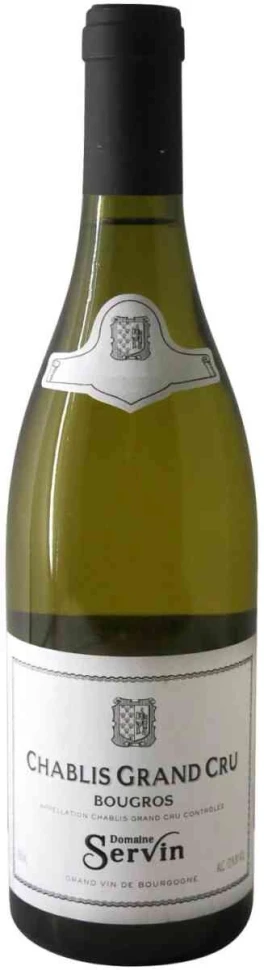 Вино Domaine Servin, Chablis Grand Cru Bougros AOC, 2016