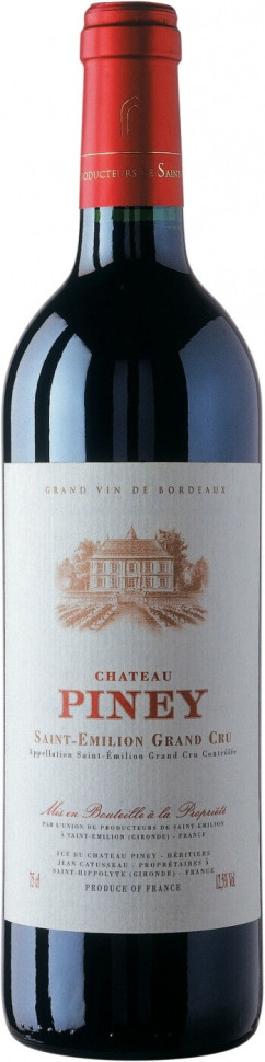 Вино Chateau Piney Saint Emilion Grand Cru AOC 2014