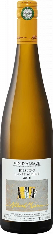 Вино Albert Mann, Riesling Cuvee Albert, Alsace AOC, 2016
